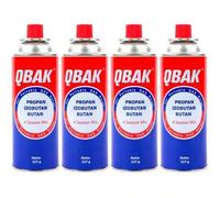 Shein GOLDEN HOME LIFE - Pack de 4 Cartuchos de Gas Butano Qbak - Recambio Gas Propano para Cocina Portátil, Hornillo, Soplete, Soldador, Camping | Cartucho