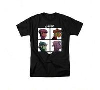 Shein Gorillaz Shirt Mens Demon Band Logo T Shirt Short Sleeve Black