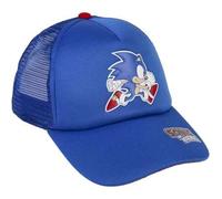 Shein Gorra con Visera Curva de Sonic - Color Azul - Apta de 4 a 8 Años - Con Impresión Engomada de la Colección - Gorra para Niños con Cierre Trasero Ajus