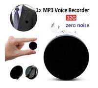 Shein Grabadora de voz digital mini Q3 con grabación de un solo clic, broche micro, 384 horas de duración, 192kbps, batería de 100mAh, grabadora de voz prof