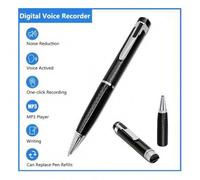 Shein Grabadora de voz digital que soporta hasta 128GB, grabación de audio profesional con reducción de ruido, dictáfono, reproductor MP3, para grabar reuni