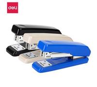 Shein Grapadora de escritorio de uso pesado Deli con grapas, capacidad de 25 hojas, grapado sin atascos, grapadora de oficina azul/negra/blanca para la escu