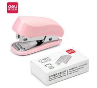 Shein Grapadora de escritorio Deli, mini grapadora linda para estudiantes No. 12, ahorra esfuerzo para uso en el hogar/oficina/niños, diseño compacto, portá