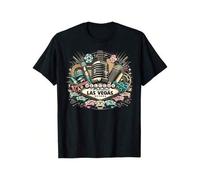 Shein Graphic Tee For Men Las Vegas Men'S Shirt T-ShirtCasual Print Comfortable And Versatile Ladies Printed T-Shirt Retro Street Fun Summer Fashion T-Shirt