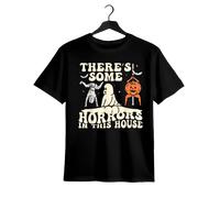 Shein Graphic vintage tee There's Some Horrors In This House Graphic Printed T-shirt, Cotton Men's T-shirt, Summer Fashionable Casual Short Sleeved Top, Com