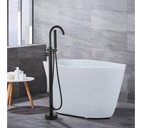 Shein Grifo de bañera con ducha de mano, caño giratorio de 360°, 2 modos de funcionamiento, mezclador independiente, grifo de bañera de isla para baño,