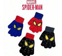 Shein Guantes de invierno cálidos de Spiderman, guantes de punto con diseños de Marvel Anime y dibujos animados para niños de 2 a 10 años, decoración linda