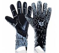 Shein Guantes de portero de fútbol, guantes de portero de fútbol con agarre fuerte y transpirables de látex de 4 mm para jóvenes y adultos