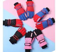Shein Guantes de Spider-Man de Marvel para niños, guantes de esquí de invierno con forro polar grueso, guantes de anime de dibujos animados unisex para estu