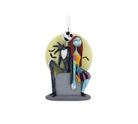 Shein Hallmark Disney Tim Burton's The Nightmare Before Christmas Jack and Sally on Tombstone Christmas Ornament (0003HCM0845)