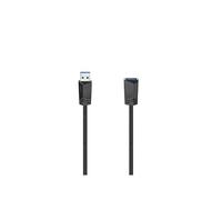 Shein Hama | Cable alargador USB 3.0 (Cable extensión tipo A Macho a Hembra, 1,5 metros, alta velocidad 5Gbps para impresora, ratón, teclado, hub, ordenador