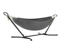 Shein Hamaca con soporte, 210 x 150 cm, altura regulable en 5 posiciones, portátil, estructura metálica, capacidad de carga de 240 kg, para terraza y jardín