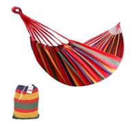 Shein Hamaca de Algodón para Jardín, Terrazas, Viajes, Campings. Hamaca para 2 Personas al Aire Libre con Bolsa de Transporte incluida. (Peso hasta 150kg -