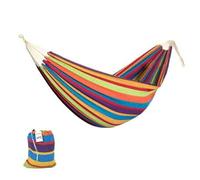 Shein Hamaca de Algodón para Jardín, Terrazas, Viajes, Campings. Hamaca para 2 Personas al Aire Libre con Bolsa de Transporte incluida. (Peso hasta 150kg -