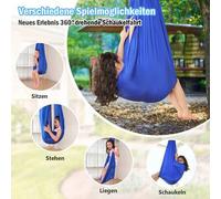 Shein Hamaca de terapia, columpio sensorial para niños, interior y exterior, giratoria 360°, hamaca elástica de yoga aérea, tela de doble capa, regalo para