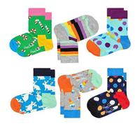Shein Happy Socks Pack 6 calcetines bunny, ice cream, big dot, candy cane y stripes T 12-24M.Envió gratis 24/72h.