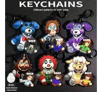 Shein ¿Has jugado The Walten Files?, Michael Walten, Jack Walten, Simon Afton, Bob, Colgante de llavero de acrílico, Accesorio personalizado para coche/tarj