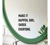 Shein ¡HAZLO REALIDAD, CHICA! SORPRENDE A TODOS. Frases motivacionales con lemas, pegatinas de pared con citas, decoración de hogar con palabras, vinilos pa
