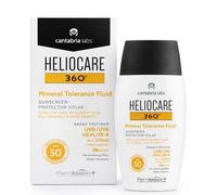 Shein Heliocare 360º Mineral Tolerance Fluid SPF 50 (50 ml) - Protector Solar 100% Mineral con Filtros Físicos, Amplio Espectro UVA/UVB/IR-A/Luz Visible, Al