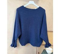 Shein Hermiss jersey cuello redondo manga de murciélago, unicolor, para otoño/invierno .TALLA UNICA para una talla entre S/M/L entrega estimada 1-3dias labo