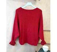 Shein Hermiss jersey cuello redondo manga de murciélago, unicolor, para otoño/invierno .TALLA UNICA para una talla entre S/M/L entrega estimada 1-3dias labo