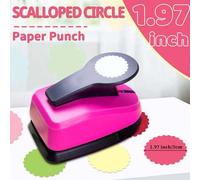 Shein Herramienta de corte de círculo ondulado de 2 pulgadas 48mm, patrón de círculo ondulado de moda diaria, 2 pulgadas 48mm portátil DIY, adecuado para ma