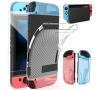 Shein HEYSTOP Funda compatible con accesorios de interruptor con protector de pantalla para interruptor Funda protectora acoplable con 6 tapas para manijas
