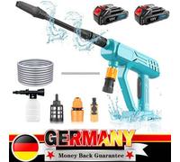 Shein Hidrolavadora inalámbrica, compatible con batería Makita 18V, con 2 baterías de 3000mAh y cargador, seis accesorios, para lavar jardín, limpiar alfomb