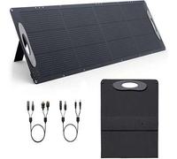 Shein Hodeffior Central eléctrica para balcón, 210 W, módulos solares, kit de módulo solar, controlador de carga solar, panel solar con 2 puertos USB, siste