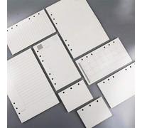 Shein Hojas de recambio A5 de 45 hojas, recambios de papel interior para cuaderno de anillas de 6 agujeros, planificador semanal/mensual/en blanco, partes d