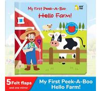 Shein ¡Hola Granja! Libro de tocar y sentir para niños pequeños - Juego interactivo de búsqueda de animales de aprendizaje temprano, cuento sensorial para l