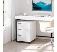 Shein HOMCOM Armario Archivador Móvil para Oficina Cajonera Madera 3 Cajones Con Ruedas(2 con Frenos) 40x50x57.5cm MDF