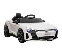 Shein HOMCOM Audi RS e-tron GT - Coche eléctrico infantil con cinturón de mando, luces delanteras y función música, color blanco, 103 x 58 x 41 cm