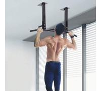 Shein HOMCOM Barra de Dominadas en Techo Barra para Dominadas de Acero Barra de Tracción para Entrenamiento en Casa Hogar Carga Máx. 150 kg 105,5x28x49 cm N