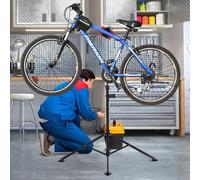 Shein HOMCOM Bicicletas Soporte de Pie 109-180cm Reparacion Bicicletas con Bandeja Herramientas Bici