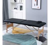 Shein HOMCOM Camilla de Masaje Plegable Mesa de Masaje Portátil con Reposacabezas Marco de Madera Camilla Fisioterapia con Altura Regulable y Bolsa de Trans