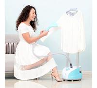 Shein HOMCOM Centro de Planchado Vertical de Doble Barra Depósito 2L tipo Plancha de Vapor 1950W Salida de Vapor 30g/min y Temperatura Ajustable a 11 Nivele