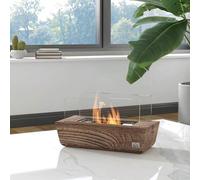 Shein HOMCOM Chimenea Bioetanol Sobremesa Capacidad de 150 ml 1000BTU Combustión de 45 Minutos Chimenea de Bioetanol para Interior 5-8 ㎡ Estufa de Bioetanol