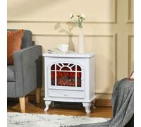 Shein HOMCOM Chimenea Eléctrica Portátil 1000/2000W con Llama LED Brillo Regulable Termostato Ajustable y Protección Sobrecalentamiento para Salas de 25 m²