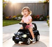 Shein HOMCOM Coche Correpasillos para Niños de 18-36 Meses Andador Correpasillos con Faros Música Bocina Volante Espacio de Almacenaje y Asa para Empujar 63