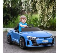 Shein HOMCOM Coche Eléctrico para Niños de +3 Años AUDI RS e-tron GT Coche de Batería 12V con Mando a Distancia Faros LED Bocina Música USB y Apertura de Pu