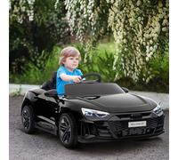 Shein HOMCOM Coche Eléctrico para Niños de +3 Años AUDI RS e-tron GT Coche de Batería 12V con Mando a Distancia Faros LED Bocina Música USB y Apertura de Pu