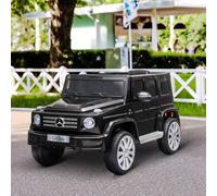 Shein HOMCOM Coche Eléctrico para Niños de +3 Años BENZ G500 Todoterreno de Batería 12 V Vehículo Eléctrico con Control Remoto Música Bocina Velocidad 3-5 k