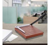Shein HOMCOM Cortador de Papel A4 Guillotina de Papel Profesional con Regla Guía Cizalla de Cuchilla Capacidad 12 Hojas para Oficina Estudio Escuela 48x26,5