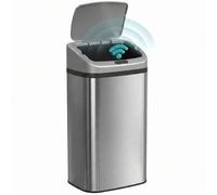 Shein HOMCOM Cubo de Basura Cocina Automático 48 L, Papelera de Cocina de Acero Inoxidable, Sensor Infrarrojo, Cierre Automático, Antihuellas, para Dormitor