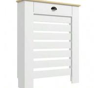 Shein HOMCOM Cubre Radiadores con Cajón, Cubreradiador de MDF, 78x19x95,5 cm, Cubierta para Radiador, Diseño Moderno de Listones, para Salón, Dormitorio, Bl