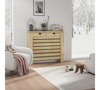 Shein HOMCOM Cubre Radiadores con Cajón Cubreradiador de MDF Cubierta para Radiador para Salón Dormitorio Pasillo 111x19x95,5 cm Roble