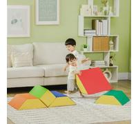 Shein HOMCOM Juego de 5 Bloques de Espuma para Niños de 12-36 Meses Juguetes de Construcción Juguete para Aprendizaje Infantil para Escalar y Gatear 48x19x4