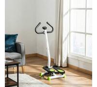 Shein HOMCOM Máquina de Step Stepper Fitness en Casa con Pantalla LCD Manillar y Pedales Antideslizantes Equipo de Ejercicio para Gimnasio Oficina 55x44x108