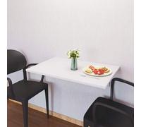 Shein HOMCOM Mesa Plegable de Pared Mesita Auxiliar Abatible Colgante 60x40x20 cm Portátil para Cocina Comedor Dormitorio